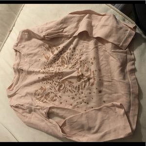 Gap long sleeve shirt with leopard